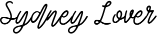 preview image of the Sydney Lover font