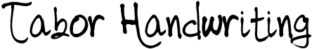 preview image of the Tabor Handwriting font