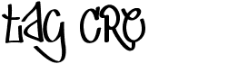 preview image of the Tag Cre font