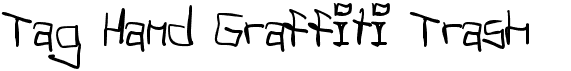 preview image of the Tag Hand Graffiti Trash font