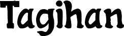 preview image of the Tagihan font