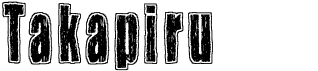 preview image of the Takapiru font