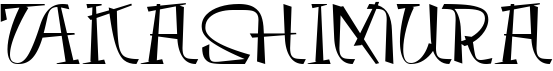 preview image of the Takashimura font