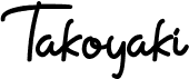 preview image of the Takoyaki font