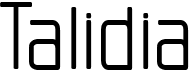 preview image of the Talidia font