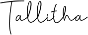 preview image of the Tallitha font