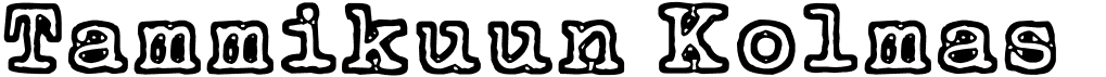 preview image of the Tammikuun Kolmas font