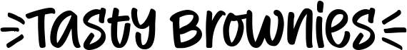 preview image of the Tasty Brownies font