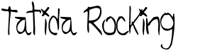 preview image of the Tatida Rocking font