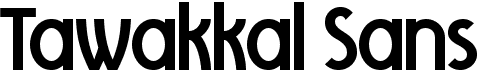 preview image of the Tawakkal Sans font