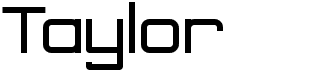 preview image of the Taylor font