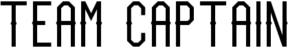 preview image of the Team Captain font