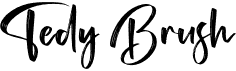 preview image of the Tedy Brush font
