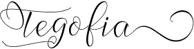 preview image of the Tegofia font