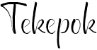 preview image of the Tekepok font