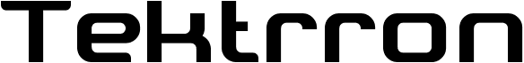 preview image of the Tektrron font