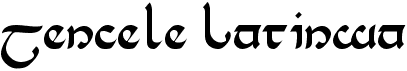 preview image of the Tencele Latinwa font