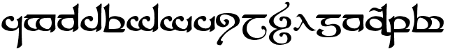 preview image of the Tengwar Sindarin font