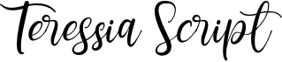 preview image of the Teressia Script font