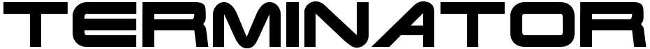 preview image of the Terminator Real NFI font