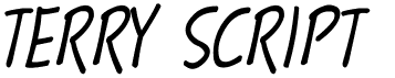 preview image of the Terry Script font
