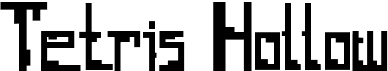 preview image of the Tetris Hollow font