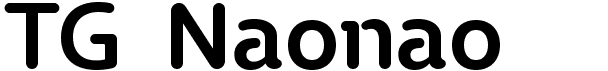 preview image of the TG Naonao font