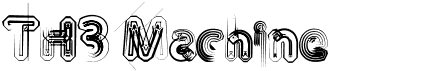 preview image of the TH3 Machine font