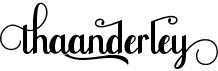 preview image of the Thaanderley font