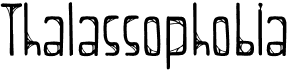 preview image of the Thalassophobia font