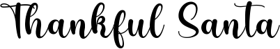 preview image of the Thankful Santa font