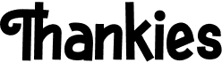 preview image of the Thankies font
