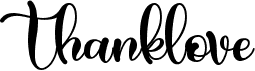 preview image of the Thanklove font