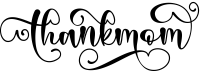 preview image of the Thankmom font