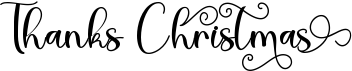 preview image of the Thanks Christmas font