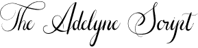 preview image of the The Adelyne Script font