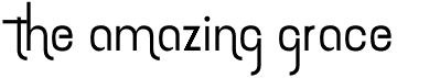 preview image of the The amazing grace font
