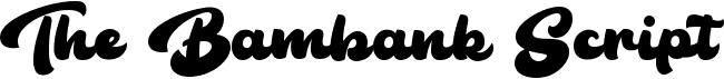 preview image of the The Bambank Script font