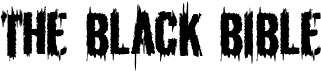 preview image of the The Black Bible font
