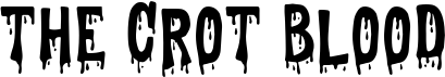 preview image of the The Crot Blood font