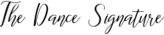 preview image of the The Dance Signature font