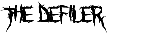 preview image of the The Defiler font