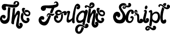 preview image of the The Foughe Script font