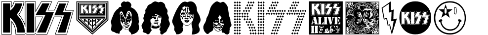 preview image of the The Kiss Font font