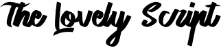 preview image of the The Lovely Script font