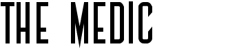 preview image of the The Medic font