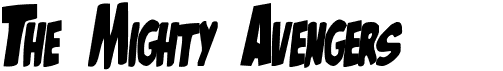 preview image of the The Mighty Avengers font