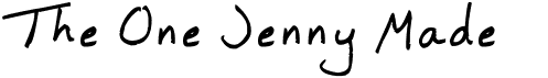 preview image of the The One Jenny Made font