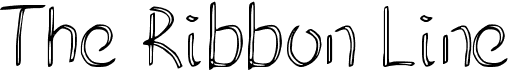 preview image of the The Ribbon Line font