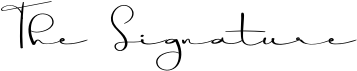 preview image of the The Signature font